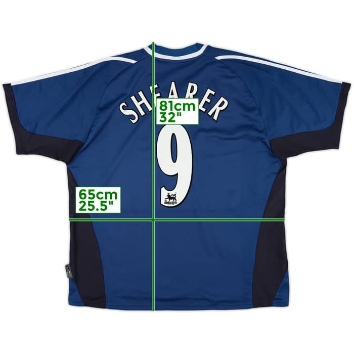 2001-02 Newcastle Away Shirt Shearer #9 - 10/10 - (XL)