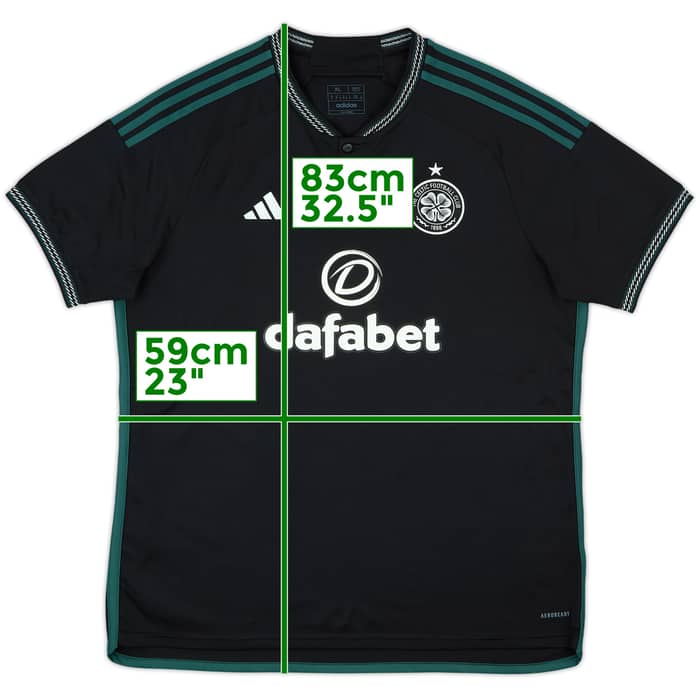 2023-24 Celtic Away Shirt - 8/10 - (XL)