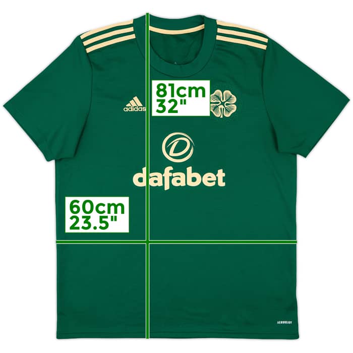 2021-22 Celtic Away Shirt - 9/10 - (XL)