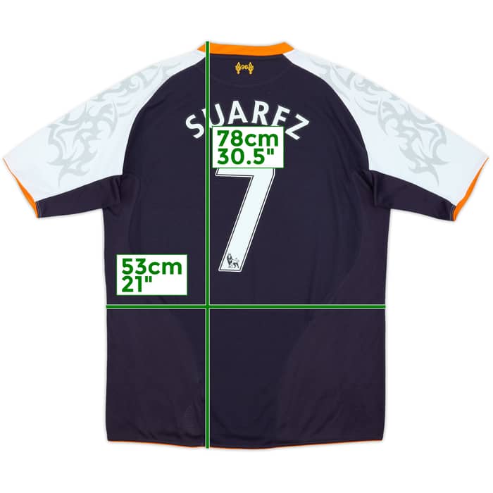 2012-13 Liverpool Third Shirt Suarez #7 - 8/10 - (L)