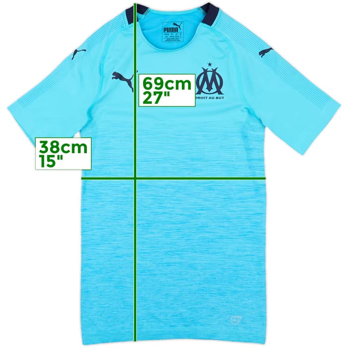 2018-19 Olympique Marseille Authentic EvoKnit Third Shirt - 10/10 - (S)
