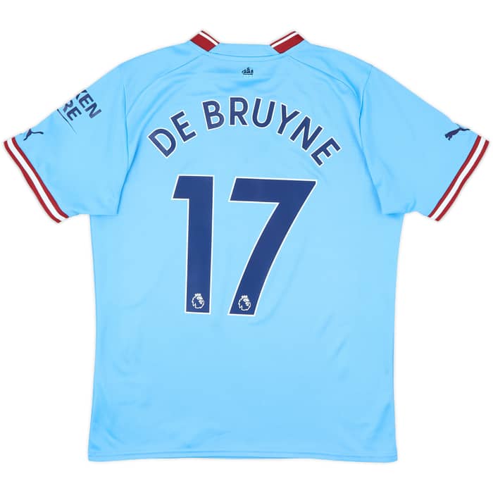 2022-23 Manchester City Home Shirt De Bruyne #17 - 9/10 - (M)