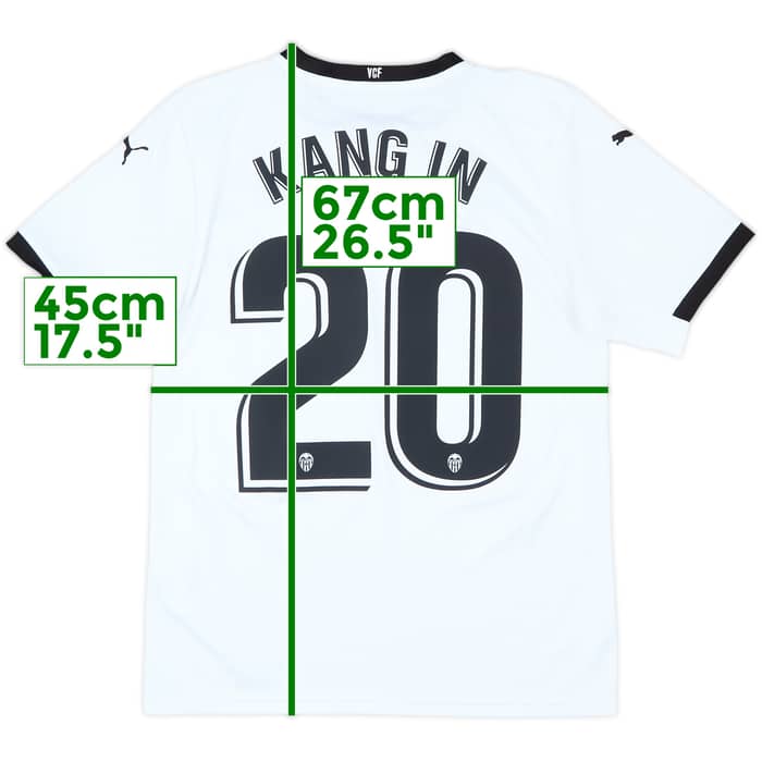 2020-21 Valencia Home Shirt Kang-In #20 - 9/10 - (S)