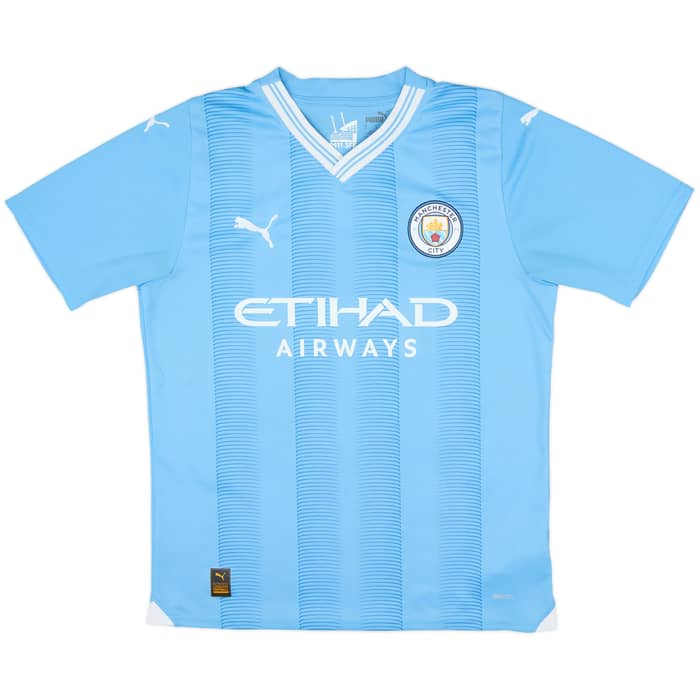 2023-24 Manchester City Home Shirt De Bruyne #17 - 10/10 - (M)