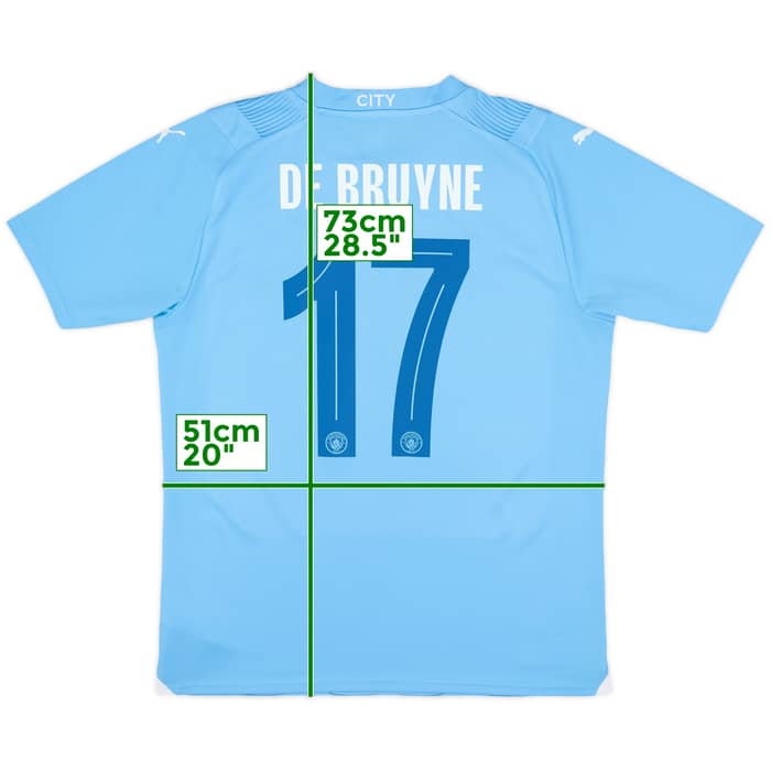 2023-24 Manchester City Home Shirt De Bruyne #17 - 10/10 - (M)