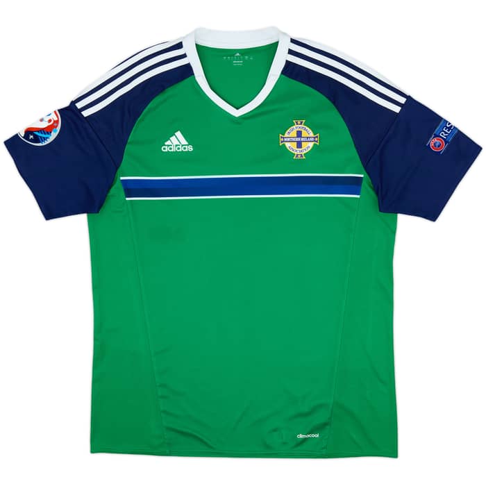 2016-17 Northern Ireland Home Shirt - 8/10 - (L)