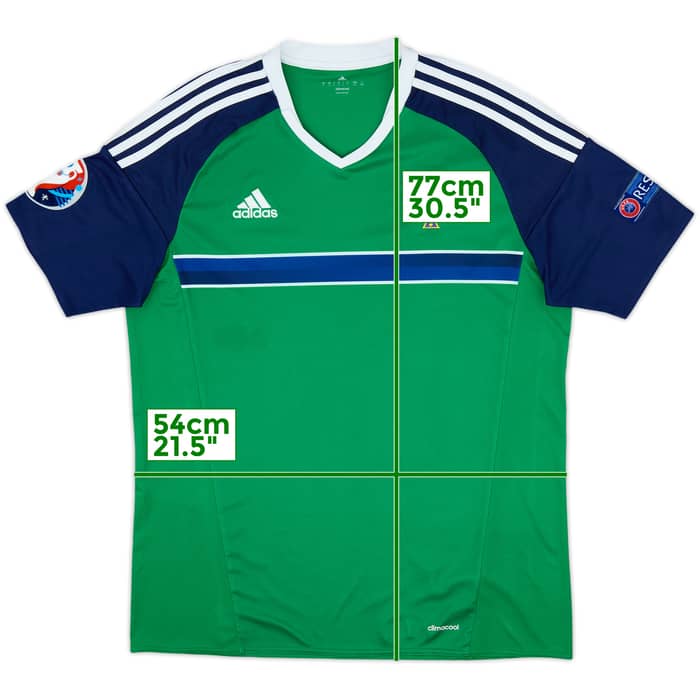 2016-17 Northern Ireland Home Shirt - 8/10 - (L)