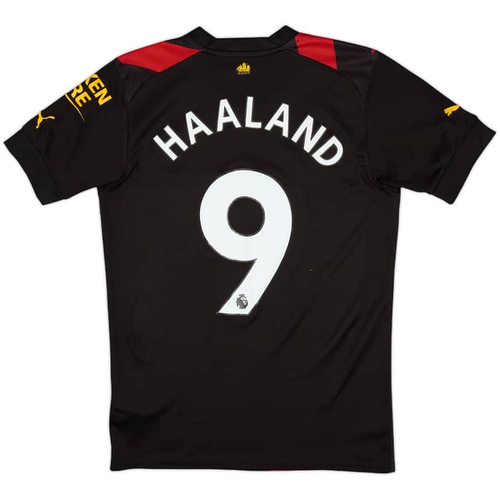 2022-23 Manchester City Away Shirt Haaland #9 - 8/10 - (S)