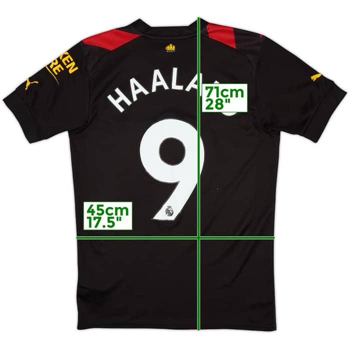 2022-23 Manchester City Away Shirt Haaland #9 - 8/10 - (S)