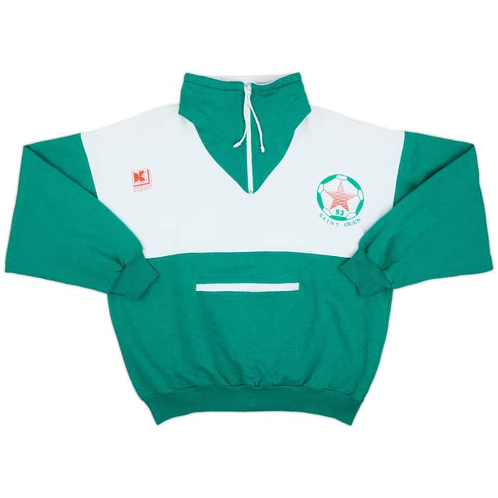 1990s Red Star FC Karsel 1/4 Zip Training Top - 8/10 - (XS)