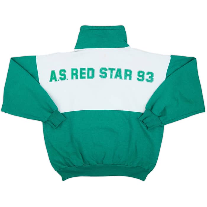 1990s Red Star FC Karsel 1/4 Zip Training Top - 8/10 - (XS)