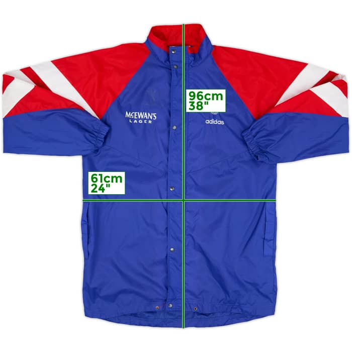1992-94 Rangers adidas Rain Jacket - 8/10 - (M/L)