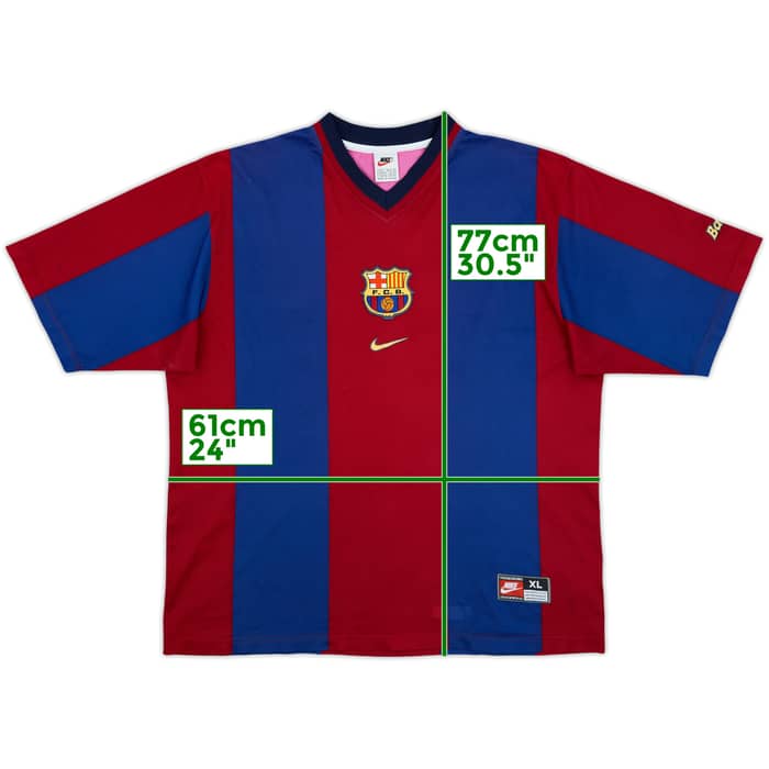 1998-00 Barcelona Basic Home Shirt - 9/10 - (XL)
