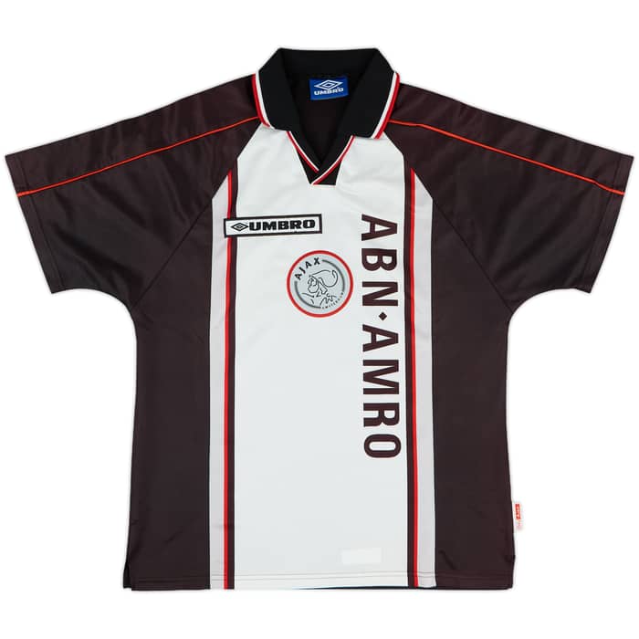 1998-99 Ajax Away Shirt F.De Boer #4 - 8/10 - (L)