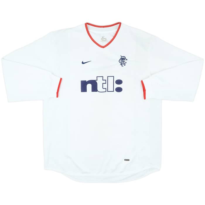 2001-02 Rangers Away L/S Shirt - 8/10 - (XXL)