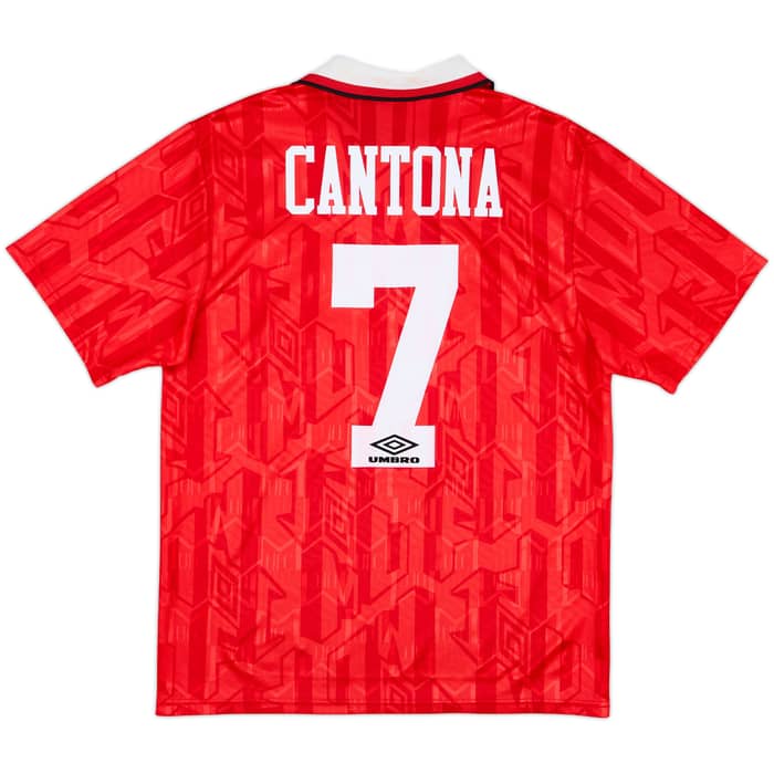 1992-94 Manchester United Home Shirt Cantona #7 - 7/10 - (M)