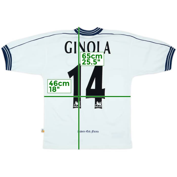 1997-99 Tottenham Home Shirt Ginola #14 - 7/10 - (S)