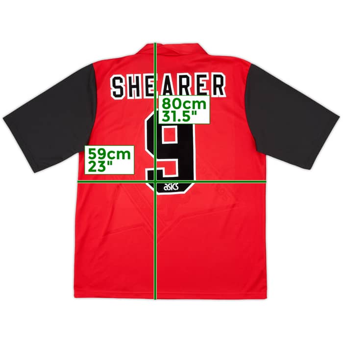 1995-96 Blackburn Away Shirt Shearer #9 - 8/10 - (L)