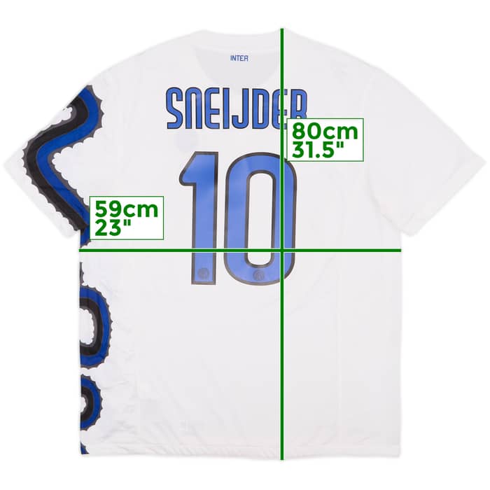 2010-11 Inter Milan Away Shirt Sneijder #10 - 9/10 - (XL)