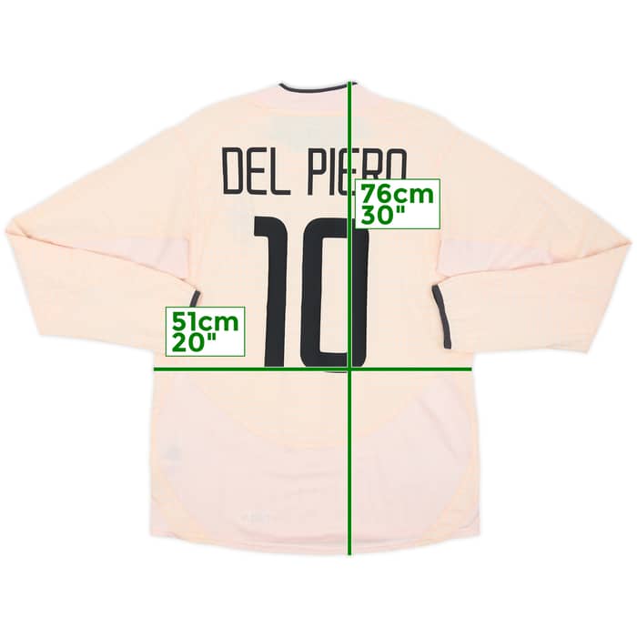 2003-04 Juventus Away L/S Shirt Del Piero #10 - 6/10 - (M)