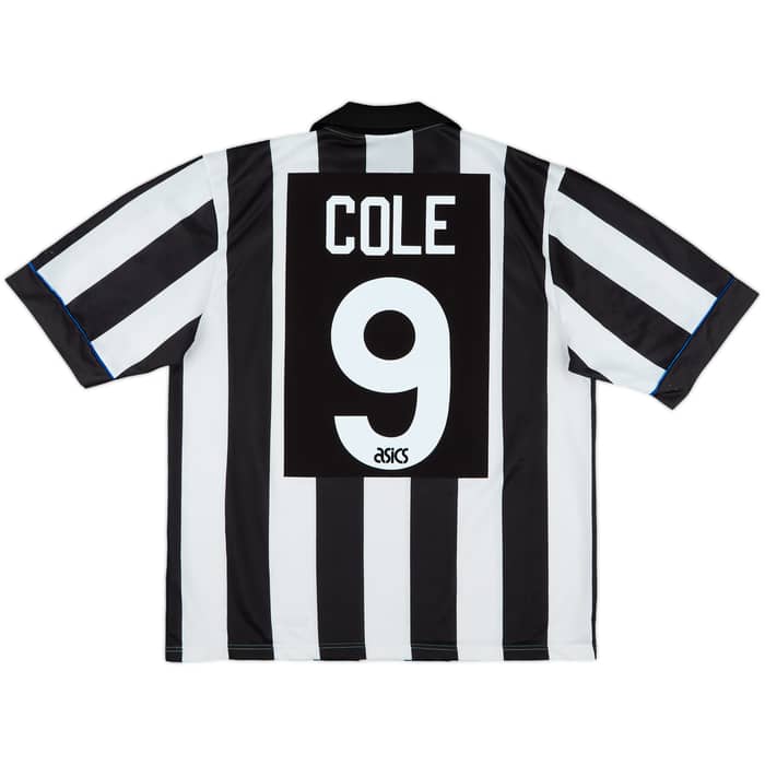 1993-95 Newcastle Home Shirt Cole #9 - 8/10 - (L)