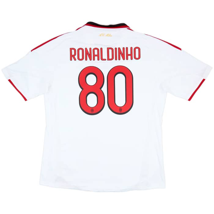 2009-10 AC Milan Away Shirt Ronaldinho #80 - 6/10 - (XXL)
