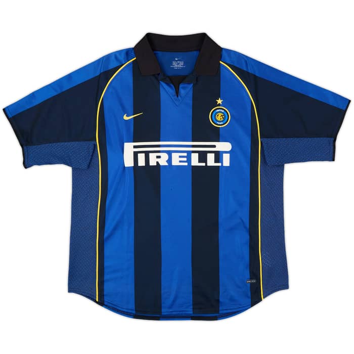 2001-02 Inter Milan Home Shirt Ronaldo #9 - 8/10 - (L)