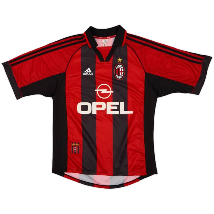 1998-00 AC Milan Home Shirt Maldini #3 - 7/10 - (M)