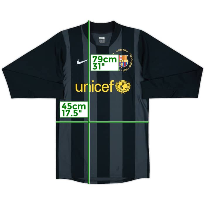 2007-08 Barcelona Player Issue GK Shirt - 10/10 - (S)
