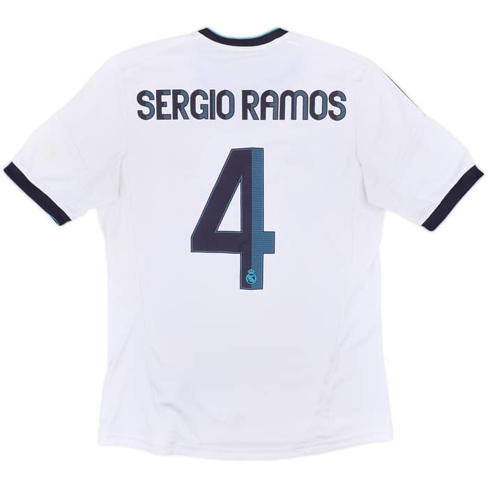 2012-13 Real Madrid Home Shirt Sergio Ramos #4 - 8/10 - (M)