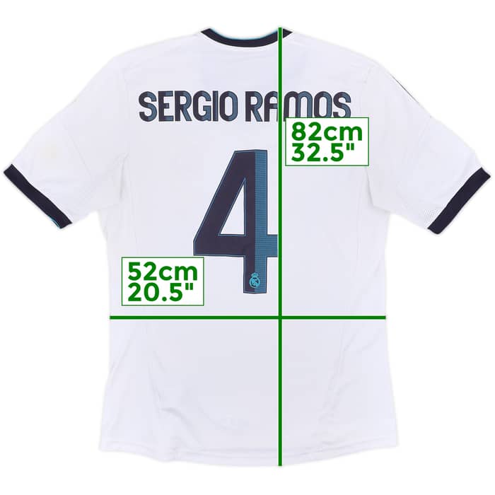2012-13 Real Madrid Home Shirt Sergio Ramos #4 - 8/10 - (M)
