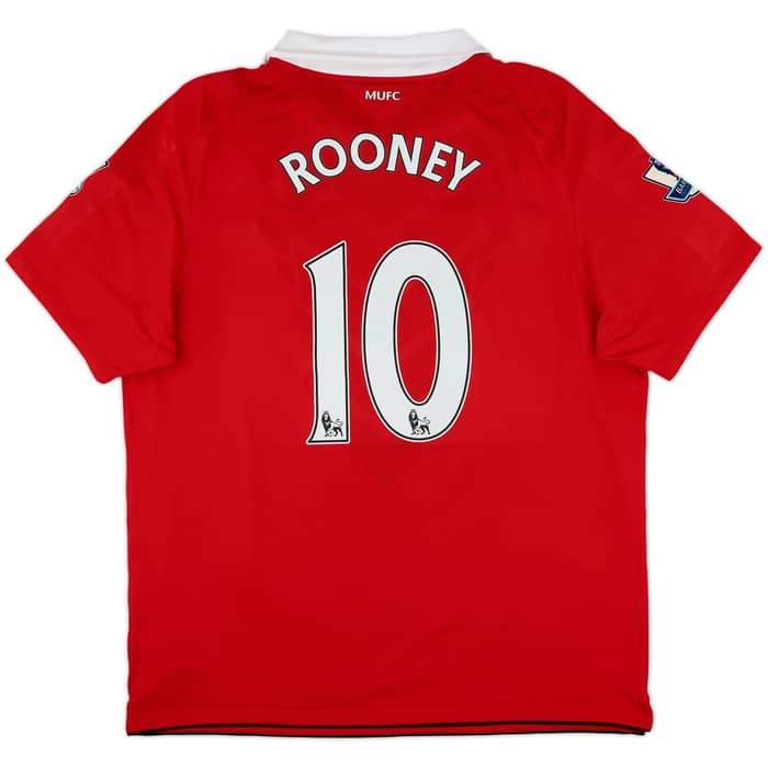 2010-11 Manchester United Home Shirt Rooney #10 - 8/10 - (XL)