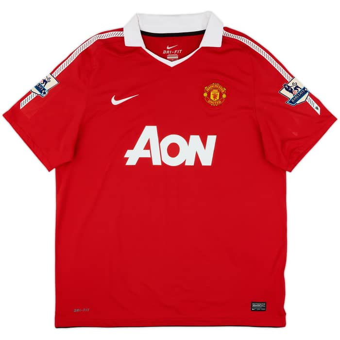 2010-11 Manchester United Home Shirt Rooney #10 - 8/10 - (XL)