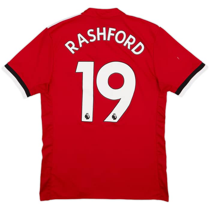 2017-18 Manchester United Home Shirt Rashford #19 - 9/10 - (S)