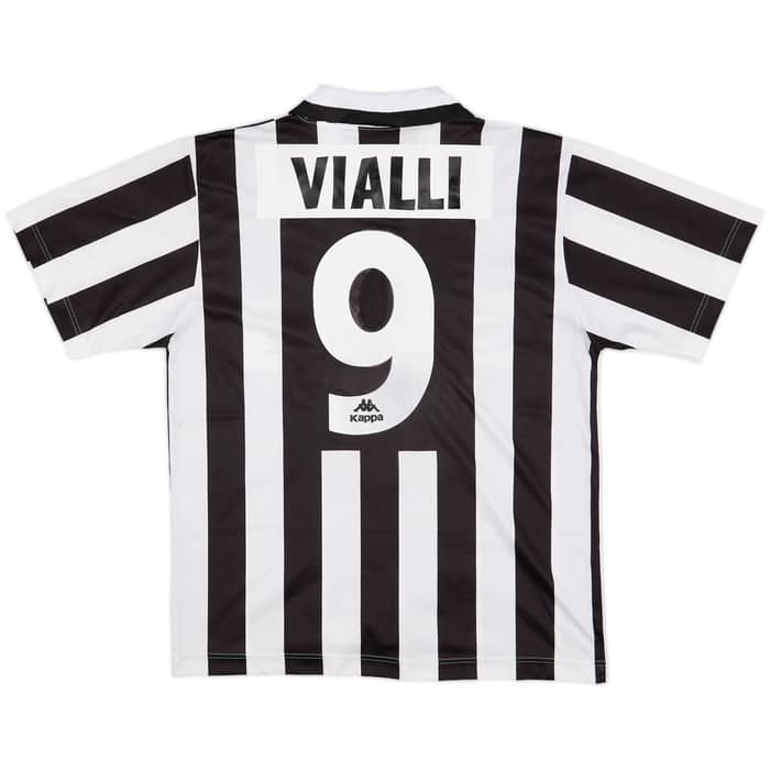 1995-97 Juventus Basic Home Shirt Vialli #9 - 6/10 - (M)