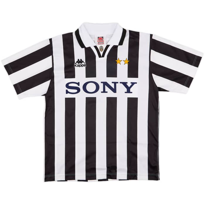 1995-97 Juventus Basic Home Shirt Vialli #9 - 6/10 - (M)
