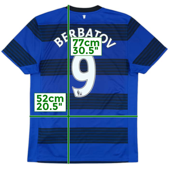 2011-13 Manchester United Away Shirt Berbatov #9 - 9/10 - (M)