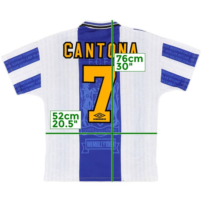 1994-96 Manchester United Third Shirt Cantona #7 - 6/10 - (M)