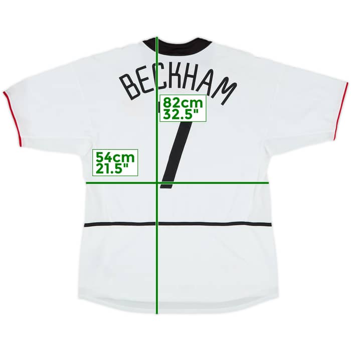 2002-03 Manchester United Away Shirt Beckham #7 - 3/10 - (L)