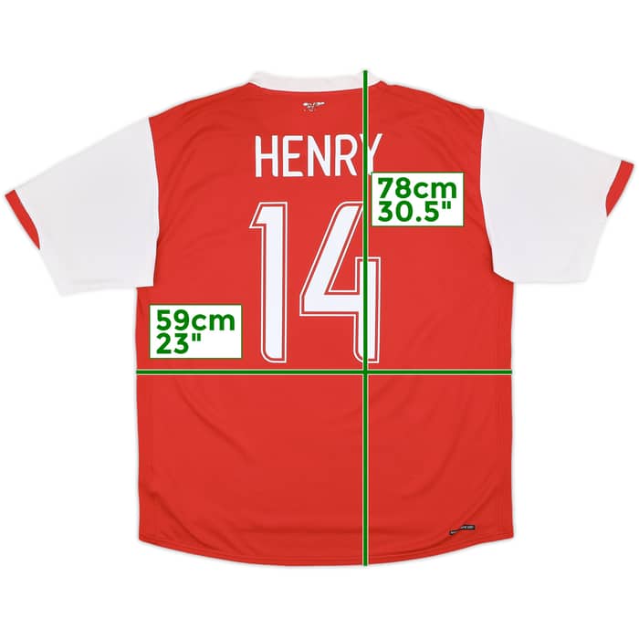 2006-08 Arsenal Home Shirt Henry #14 - 6/10 - (L)