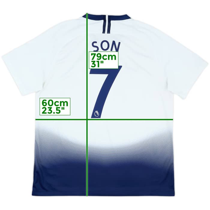 2018-19 Tottenham Home Shirt Son #7 - 8/10 - (XL)
