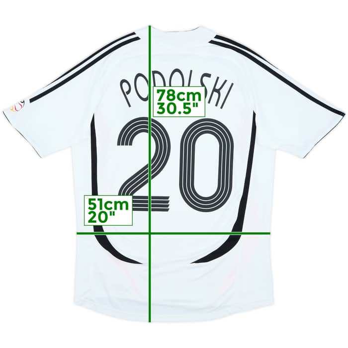 2005-07 Germany Home Shirt Podolski #20 - 8/10 - (M)