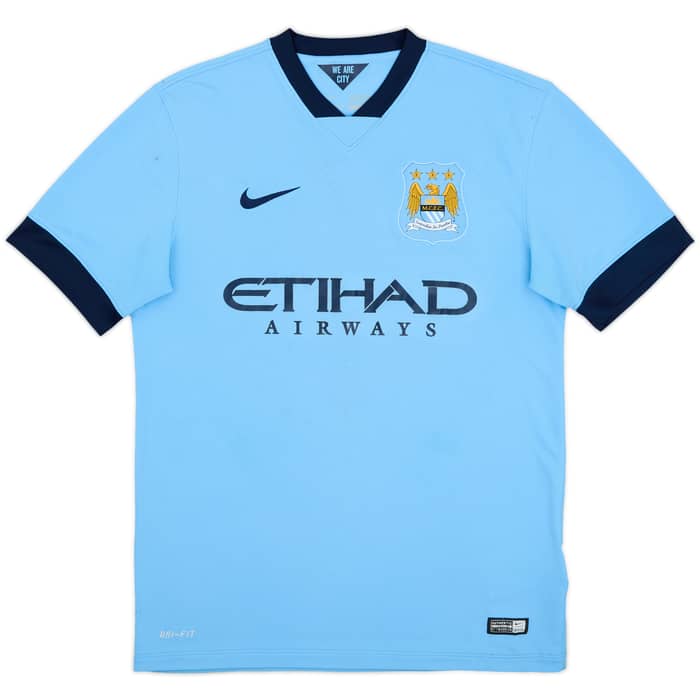 2014-15 Manchester City Home Shirt - 4/10 - (M)