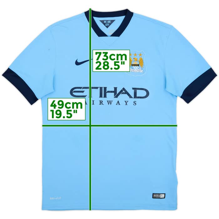 2014-15 Manchester City Home Shirt - 4/10 - (M)