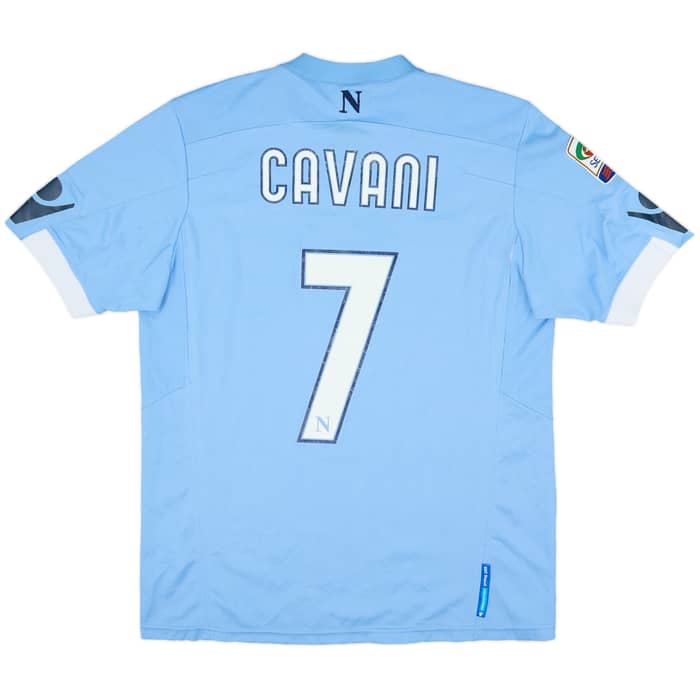 2010-11 Napoli Home Shirt Cavani #7 - 6/10 - (M)