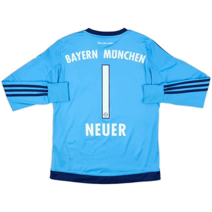 2015-16 Bayern Munich GK Shirt Neuer #1 - 8/10 - (L.Boys)