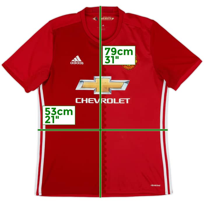 2016-17 Manchester United Home Shirt - 5/10 - (L)