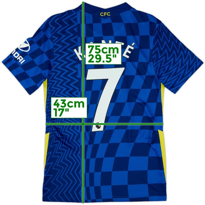 2021-22 Chelsea Home Shirt Kante #7 - 9/10 - (S)