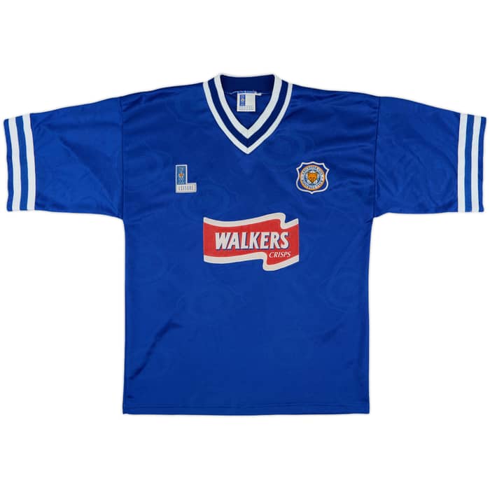 1996-98 Leicester Home Shirt Heskey #11 - 8/10 - (M)