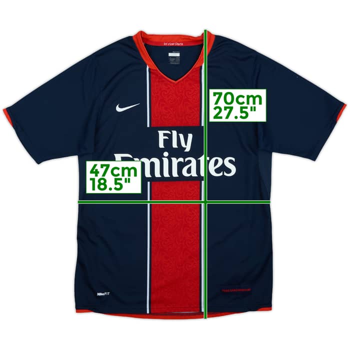 2007-08 Paris Saint-Germain Home Shirt - 8/10 - (S)
